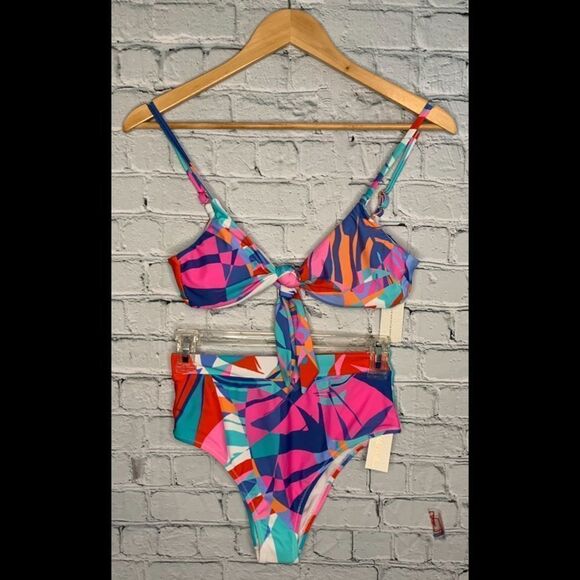 NWT Raisins Tropica 2 piece swimsuit. Small - Picture 6 of 9